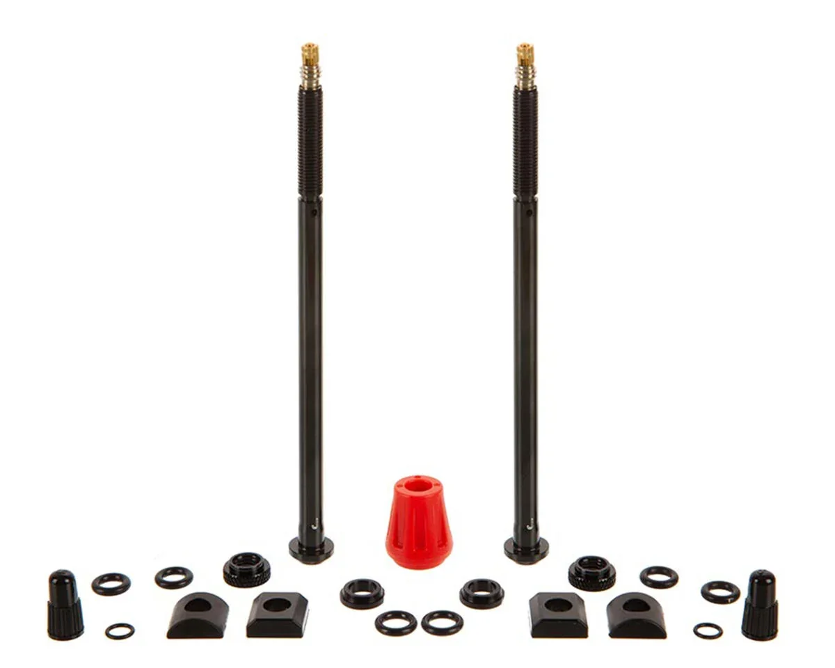 Quarq Tyrewiz 2.0 Tubeless Valve Stem Pack (Black) (Pair) (Length J)